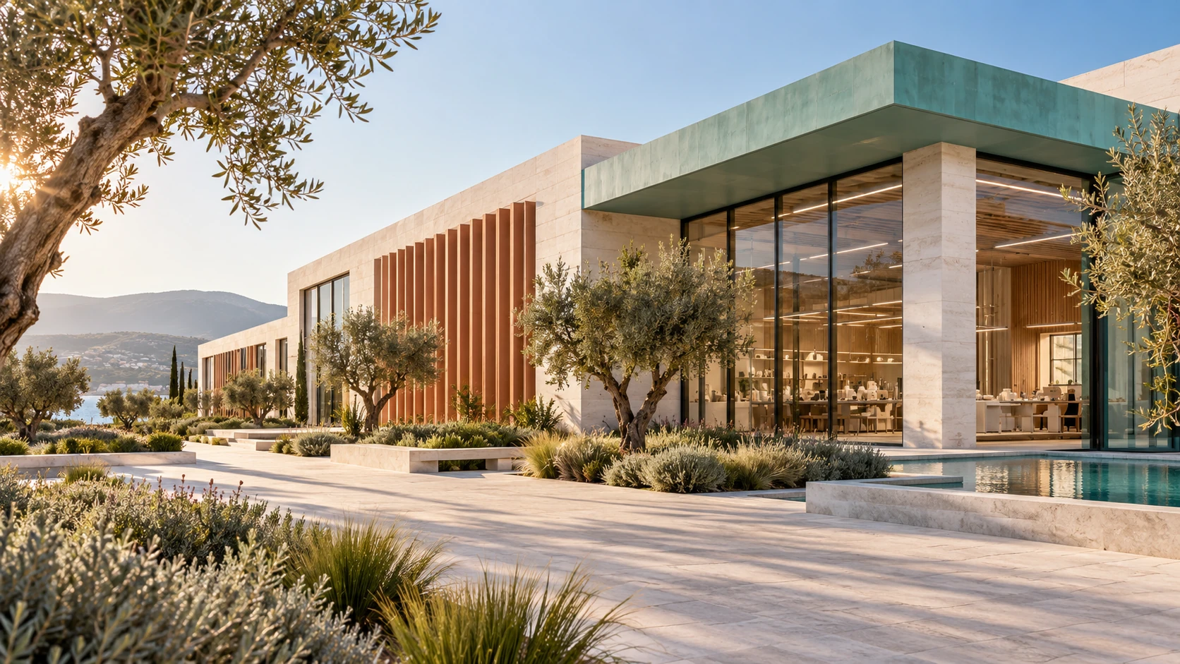 Modern business premises